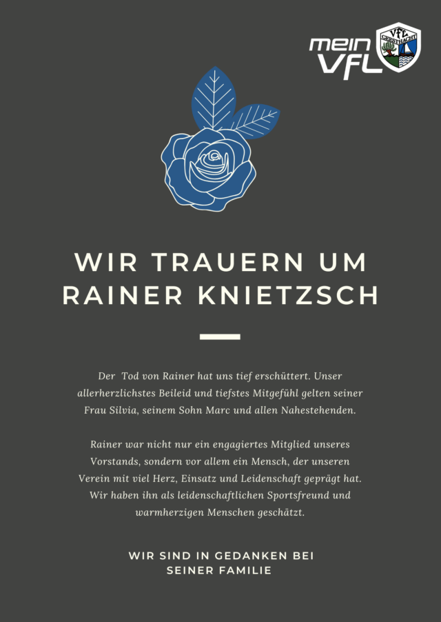 Wir trauern um Rainer Knietzsch